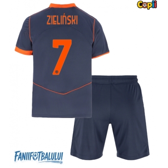 Inter Milan Piotr Zielinski #7 Echipament de Fotbal Replică 2025-26 Copii Treilea (+ Șorturi)